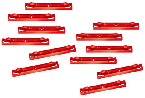 Carrera racebaan verbindingsclips rood - 20 stuks voor Digital 124