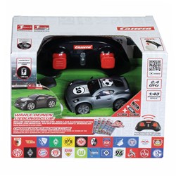 Carrera RC Mini voiture Bundesliga 1:43 grise - jouet de football