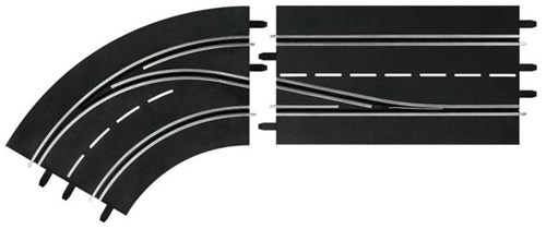 Carrera racebaan Rijbaanwisselcurve links 1:24 - racebaan accessoire