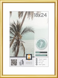 Cilgro fotolijst goud 18x24cm - stijlvolle rechthoekige lijst