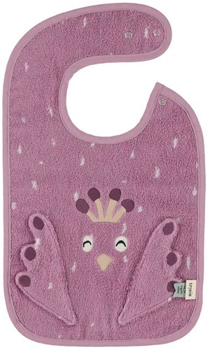 Trixie bavoir bébé Mrs. Peacock - bavoirs joyeux pour enfants