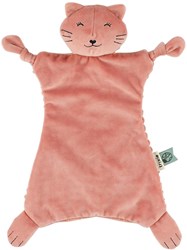 Trixie knuffeldoekje baby Mrs. Cat roze biologisch katoen