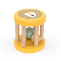 Trixie houten rammelaar baby speelgoed - Mr. Lion - FSC hout - Geel