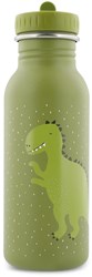 Trixie drinkfles RVS waterfles voor kinderen 500ml Mr. Dino lekvrij groen