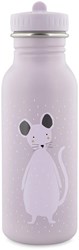 Trixie gourde inox 500ml - Mrs. Mouse - bouteille d'eau enfant - étanche - violet