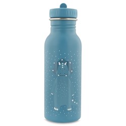 Trixie drinkfles RVS 500ml - Mr. Triceratops - kindvriendelijke waterfles blauw dino