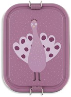 Trixie grande boîte à lunch - boîte à goûter inox Mrs. Peacock pour enfants