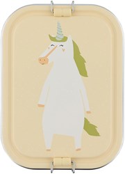 Trixie brooddoos lunchbox groot Mrs. Unicorn RVS voor kinderen