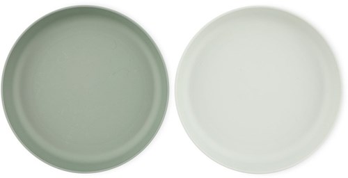 Trixie assiette petit-déjeuner PLA 2-pack - vaisselle enfant durable Olive-3