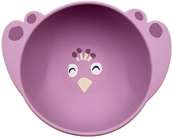 Trixie siliconen kom met zuignap kinderservies Mrs. Peacock baby