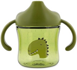 Trixie tasse d'apprentissage avec poignées - Mr. Dino - Anti-fuite - Tritan - Passe au lave-vaisselle