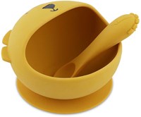 Trixie set repas bébé silicone Mr. Lion avec ventouse et cuillère-2