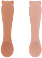 Trixie baby lepels siliconen set van 2 Mrs. Cat ergonomisch