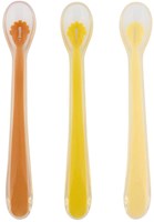 Trixie siliconen voedingslepels baby 3-pack Mr. Lion lange handgreep