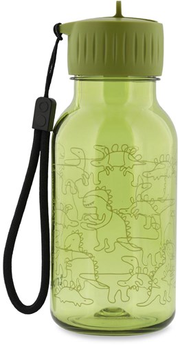 Trixie gourde Tritan - bouteille d'eau enfant Daring Dino 350ml vert-2