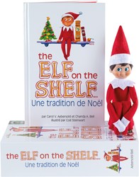 Elf On The Shelf lutin de Noël garçon francophone avec livre - jouet magique