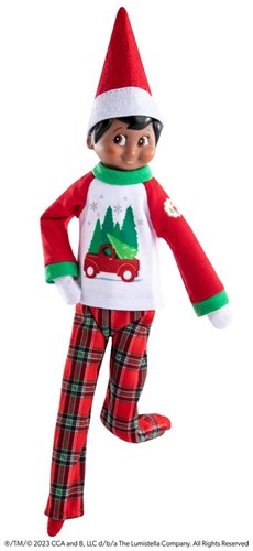 Elf On The Shelf pyjama bomen en boerderij voor poppen - kerstaccessoire