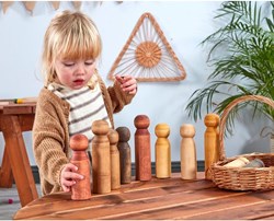Cosy Reuzen Buitenspeelgoed Multiculturele Peg Poppen Set van 10