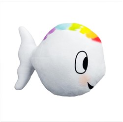 Clavis knuffel visje pluche - Klein wit visje ca. 32 cm speelgoed