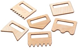 Cosy houten zandkammen set - creatief speelgoed voor kinderen