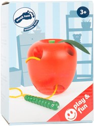 Small Foot - Houten Rijg Appel educatief speelgoed voor kinderen