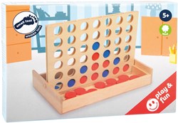 Small Foot - Houten reisspel Vier op een Rij compact spel