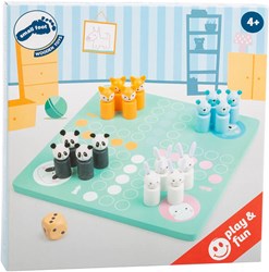 Small Foot - Houten ludospel dieren voor kinderen, gezelschapsspel