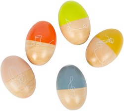 Small Foot œufs musicaux en bois Groovy Beats - jouet éducatif set 5 pièces