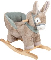 Small Foot âne à bascule en bois avec siège - jouet cheval à bascule