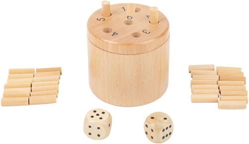 Small Foot dobbelspel houten Super Six Dice gezelschapsspel-2
