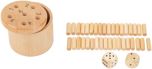 Small Foot dobbelspel houten Super Six Dice gezelschapsspel-3