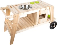 Small Foot cuisine d'extérieur boue avec roues et accessoires