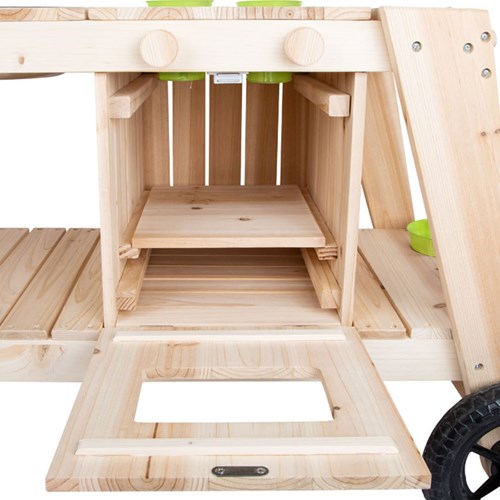 Small Foot modder buitenspeelkeuken met wielen en accessoires-3