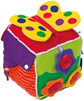 Small Foot cube bébé peluche - jouet sensoriel pour la motricité-2