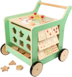 Chariot de Marche en Bois Centre d’Activités - Bois FSC - Multicolore