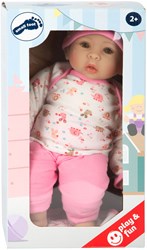 Small Foot babypop Hannah - pop roze met accessoires - 40 cm
