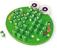 Small Foot jeu en bois Solitaire grenouille - jeu classique pour enfants-2