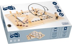 Small Foot - Bordspel Slangen en Ladders Gouden Editie hout