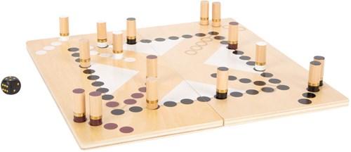 Small Foot - Jeu de société Serpents et Échelles Édition Or bois-2