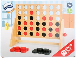 Small Foot houten strategiespel 4 op een rij - klassiek familiespel