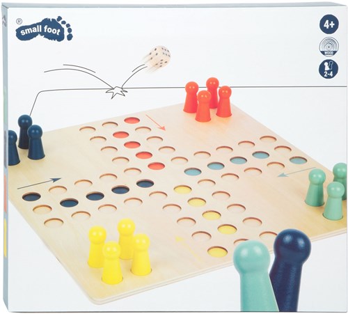 Small Foot - Houten ludo XL bordspel voor kinderen en familie