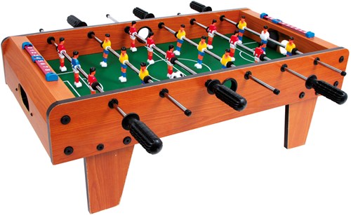 Small Foot - Houten tafelvoetbal spel bruin voor kinderen en volwassenen-2