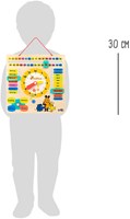 Small Foot - Houten leerbord klok kijken muis - educatief speelgoed-3