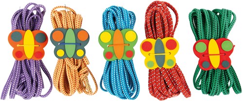 Small Foot springelastiek speelgoed Vlinder kleur set van 5 elastieken-3