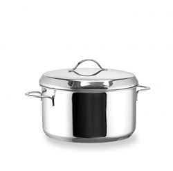 Habonne RVS kookpan 18cm met deksel - duurzame pan voor alle warmtebronnen