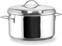 Habonne kookpan RVS 12 cm met deksel - duurzame pan voor inductie