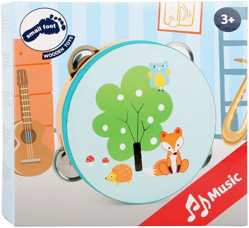 Small Foot houten tamboerijn vos - muziekinstrument voor kinderen