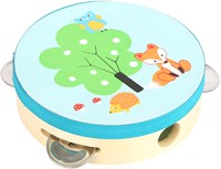 Small Foot houten tamboerijn vos - muziekinstrument voor kinderen-3