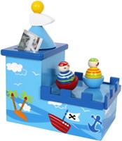 Houten muziekdoos en spaarpot piraat voor kinderen - piratendesign-2