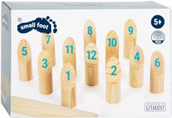 Small Foot - Houten Kubb met Nummers Werpspel in Tas, 13dlg.